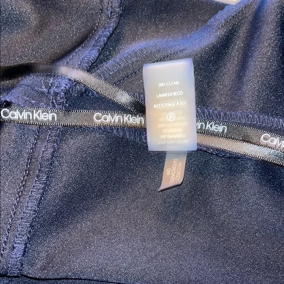 Calvin Klein Blue Jumpsuit With Belt Dress Size 8 - Picture 14 of 15